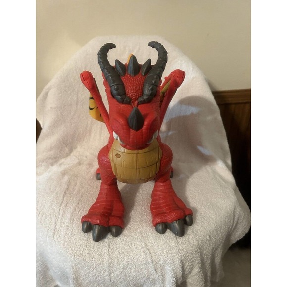 Fisher Price IMAGINEXT Red Winged Eagle Talon Castle Dragon With Sounds WORKS - Picture 8 of 13